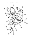 Cabinet top, loading door and control hood rear panel (cw4202w2/pcw4202w2b) (cw8202w2/pcw8202w2b) (cw8203w2/pcw8203w2b) (cw8413w2/pcw8413w2b) (lw2001w2/plw2001w2b) (lw2501l2/plw2501l2b) (lw2501w2/plw2501w2b) (lw3502l2/plw3502l2b) (lw3502w2/plw3502w2b) (lw