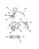 Inlet hose, fill hose and mixing valve mounting bracket (cw4202w2/pcw4202w2b) (cw8202w2/pcw8202w2b) (cw8203w2/pcw8203w2b) (cw8413w2/pcw8413w2b) (lw2001w2/plw2001w2b) (lw2501l2/plw2501l2b) (lw2501w2/plw2501w2b) (lw3502l2/plw3502l2b) (lw3502w2/plw3502w2b) (