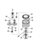 Agitator, drive bell, seal kit, washtub and hub (cw4202w2/pcw4202w2b) (cw8202w2/pcw8202w2b) (cw8203w2/pcw8203w2b) (cw8413w2/pcw8413w2b) (lw2001w2/plw2001w2b) (lw2501l2/plw2501l2b) (lw2501w2/plw2501w2b) (lw3502l2/plw3502l2b) (lw3502w2/plw3502w2b) (lw3503l2