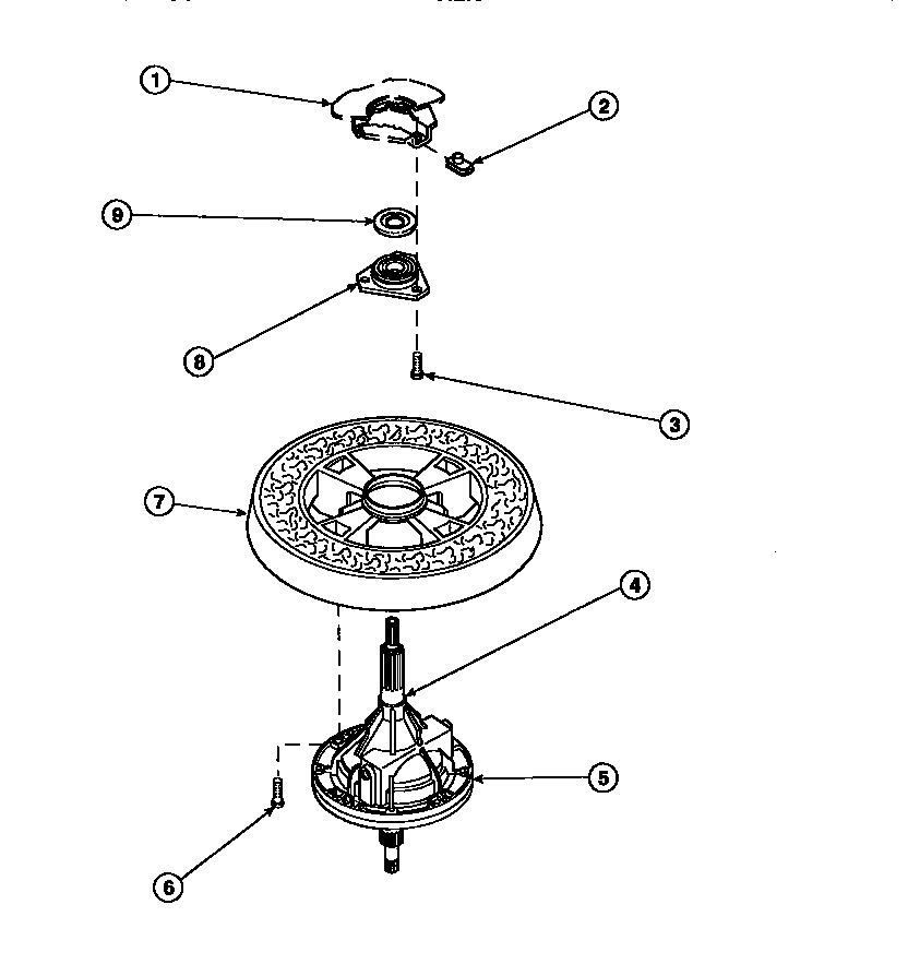 TRANSMISSION ASSEMBLY AND BALANCE RING (CW4202W2/PCW4202W2B) (CW8202W2/PCW8202W2B) (CW8203W2/PCW8203W2B) (CW8413W2/PCW8413W2B) (LW2001W2/PLW2001W2B) (LW2501L2/PLW2501L2B) (LW2501W2/PLW2501W2B) (LW3502L2/PLW3502L2B) (LW3502W2/PLW3502W2B) (LW3503L2/PLW3503L