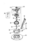Bearing housing, brake pulley and pivot dome (cw4202w2/pcw4202w2b) (cw8202w2/pcw8202w2b) (cw8203w2/pcw8203w2b) (cw8413w2/pcw8413w2b) (lw2001w2/plw2001w2b) (lw2501l2/plw2501l2b) (lw2501w2/plw2501w2b) (lw3502l2/plw3502l2b) (lw3502w2/plw3502w2b) (lw3503l2/pl