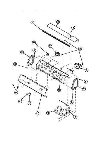 Graphic panel, control mounting plate and controls (lw8203w2/plw8203w2b) (lw8252l2/plw8252l2b) (lw8252w2/plw8252w2b) (lw8303l2/plw8303l2b) (lw8303w2/plw8303w2b) (lw8312l2/plw8312l2b) (lw8312w2/plw8312w2b) (lw8413l2/plw8413l2b) (lw8413w2/plw8413w2b) (lw920