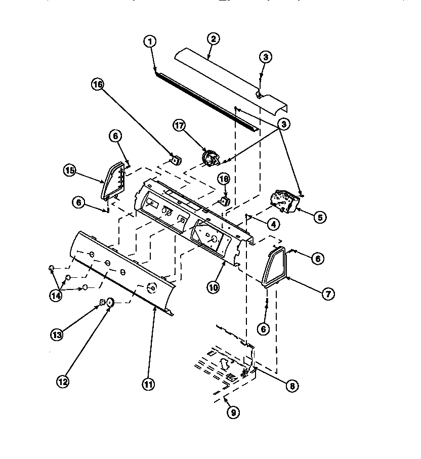 Graphic panel, control mounting plate and controls (lw8203w2/plw8203w2b) (lw8252l2/plw8252l2b) (lw8252w2/plw8252w2b) (lw8303l2/plw8303l2b) (lw8303w2/plw8303w2b) (lw8312l2/plw8312l2b) (lw8312w2/plw8312w2b) (lw8413l2/plw8413l2b) (lw8413w2/plw8413w2b) (lw920