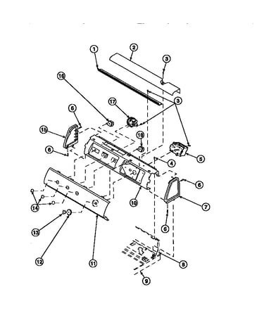 Graphic panel, control mounting plate and controls (lw8203w2/plw8203w2b) (lw8252l2/plw8252l2b) (lw8252w2/plw8252w2b) (lw8303l2/plw8303l2b) (lw8303w2/plw8303w2b) (lw8312l2/plw8312l2b) (lw8312w2/plw8312w2b) (lw8413l2/plw8413l2b) (lw8413w2/plw8413w2b) (lw920