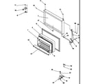 Amana GTW18B2W-P1192703WW freezer door diagram