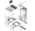 Amana GTG18B2W-P1192802WW cabinet shelving diagram