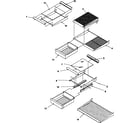 Amana GTG18B2L-P1192802WL cabinet shelving diagram