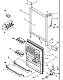 Refrigerator door