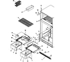 Amana TY18S4W-P1195305WW cabinet shelving diagram