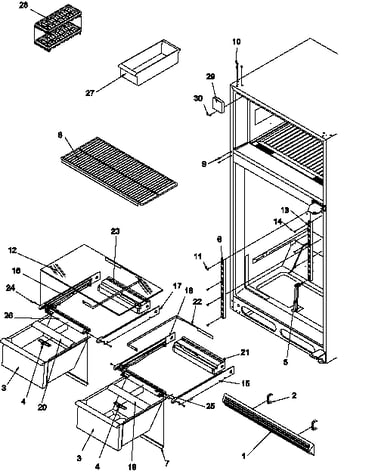 Cabinet shelving