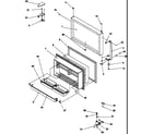 Amana TR25S5E-P1196402WE freezer door diagram