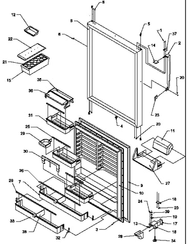 Refrigerator door