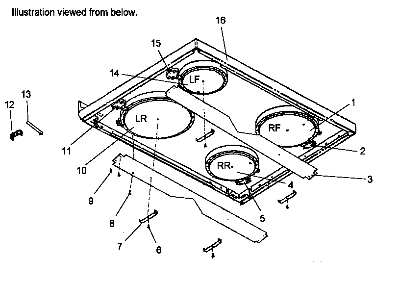 Main top assembly (smoothtop, see note) (carc700e/p1143410ne) (carhc7700e/p1142663ne) (carhc7700e/p1143412ne) (carhc7700ww/p1142663nww) (carhc7700ww/p1143412nww) (cartc7500e/p1142662ne) (cartc7500e/p1143411ne) (cartc7500ww/p1142662nww) (cartc7500ww/p11434