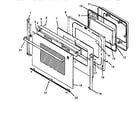Amana CC12HRW1-P1133372N oven door assembly diagram