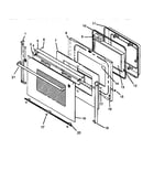 Oven door assembly