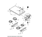 Amana CAK2H30W1-P1131753NW cooktop assembly diagram