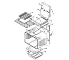 Amana AGS751W1P1141273NW cabinet assembly diagram