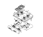 Amana AGS730W-P1141263NW main top assembly diagram