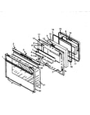 Oven door assembly