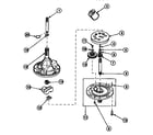 Amana LW8463L2/PLW8463L2B 34526p transmission assembly diagram