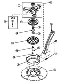 Bearing housing, brake pulley and pivot dome