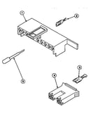Mixing valve and motor connection blocks, terminals