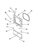 Lower access panel, front panel and seal (le8217w2/ple8217w2) (le8317l2/ple8317l2) (le8317w2/ple8317w2) (le8407l2/ple8407l2) (le8407w2/ple8407w2) (le8457l2/ple8457l2) (le8457w2/ple8457w2) (le8517l2/ple8517l2) (le8517w2/ple8517w2) (le8607l2/ple8607l2) (le8
