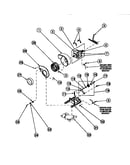 Motor, exhaust fan and belt (le8217w2/ple8217w2) (le8317l2/ple8317l2) (le8317w2/ple8317w2) (le8407l2/ple8407l2) (le8407w2/ple8407w2) (le8457l2/ple8457l2) (le8457w2/ple8457w2) (le8517l2/ple8517l2) (le8517w2/ple8517w2) (le8607l2/ple8607l2) (le8607w2/ple8607