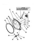 Rear bulkhead, seal, cylinder roller, terminal block (le8217w2/ple8217w2) (le8317l2/ple8317l2) (le8317w2/ple8317w2) (le8407l2/ple8407l2) (le8407w2/ple8407w2) (le8457l2/ple8457l2) (le8457w2/ple8457w2) (le8517l2/ple8517l2) (le8517w2/ple8517w2) (le8607l2/ple