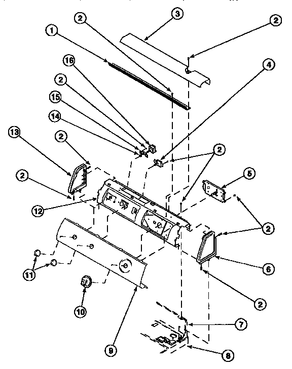 GRAPHIC PANEL, CONTROL HOOD AND CONTROLS
