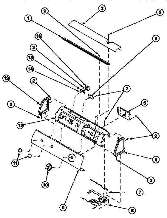 GRAPHIC PANEL, CONTROL HOOD AND CONTROLS