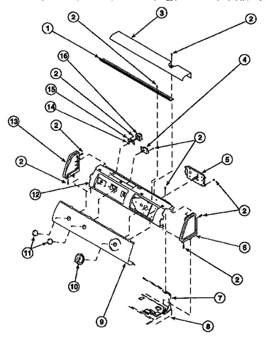 Graphic panel, control hood and controls