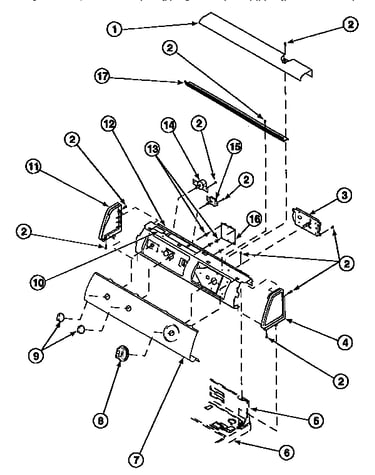 Graphic panel, control hood and controls