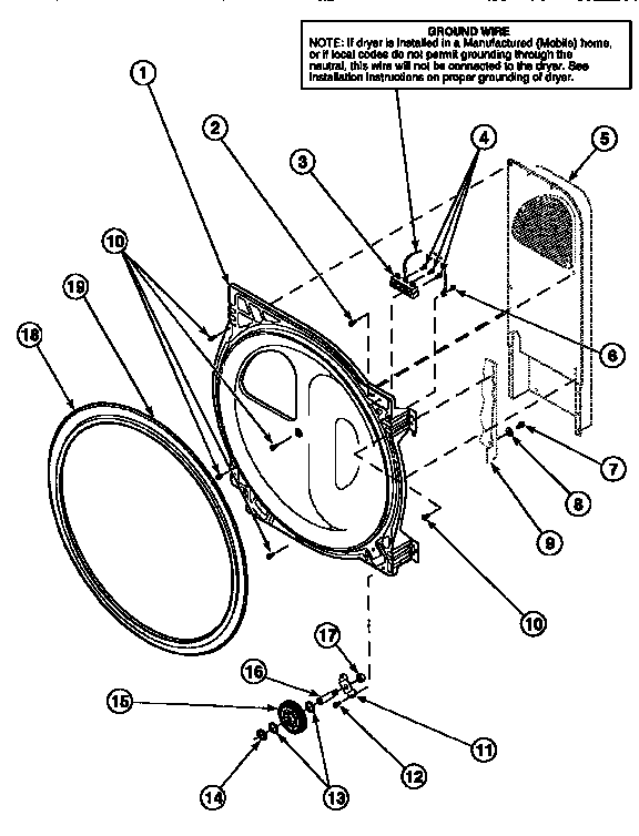 REAR BULKHEAD, SEAL, CYLINDER ROLLER, TERMINAL BLOCK