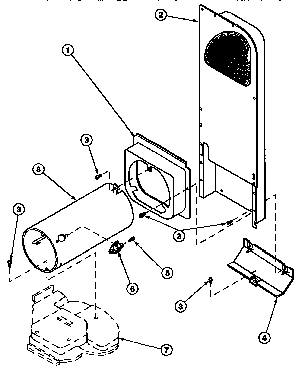 HEATER BOX ASSEMBLY ORIGINALLY ON GAS DRYER