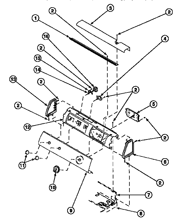 Graphic panel, control hood and controls (ce4317l2/pce4317l2) (ce4317w2/pce4317w2) (ce8317w2/pce8317w2) (ce8407w2/pce8407w2) (ce8517w2/pce8517w2) (ce9207w2/pce9207w2) (cg8409w2/pcg8409w2) (le4217l2/ple4217l2) (le4217w2/ple4217w2) (le4317l2/ple4317l2) (le7