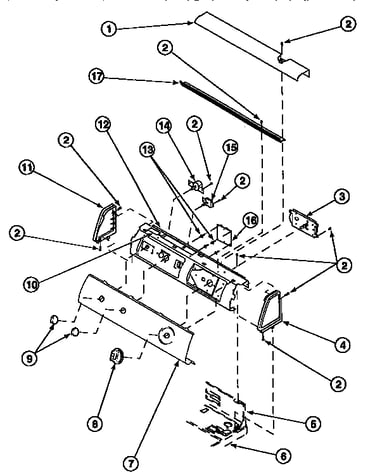 Graphic panel, control hood and controls (ce4317l2/pce4317l2) (ce4317w2/pce4317w2) (ce8317w2/pce8317w2) (ce8407w2/pce8407w2) (ce8517w2/pce8517w2) (ce9207w2/pce9207w2) (cg8409w2/pcg8409w2) (le4217l2/ple4217l2) (le4217w2/ple4217w2) (le4317l2/ple4317l2) (le7