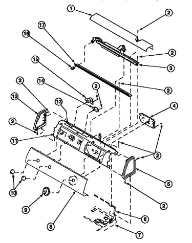 Graphic panel, control hood and controls (ce4317l2/pce4317l2) (ce4317w2/pce4317w2) (ce8317w2/pce8317w2) (ce8407w2/pce8407w2) (ce8517w2/pce8517w2) (ce9207w2/pce9207w2) (cg8409w2/pcg8409w2) (le4217l2/ple4217l2) (le4217w2/ple4217w2) (le4317l2/ple4317l2) (le7