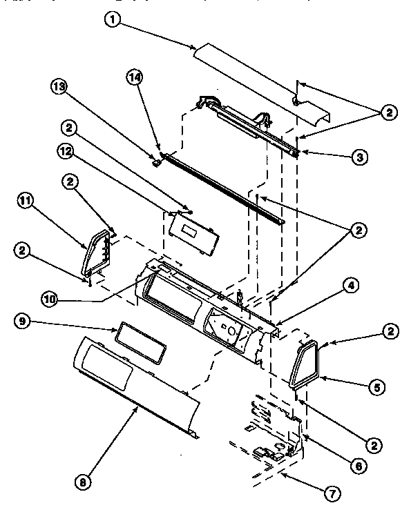 Graphic panel, control hood and controls (ce4317l2/pce4317l2) (ce4317w2/pce4317w2) (ce8317w2/pce8317w2) (ce8407w2/pce8407w2) (ce8517w2/pce8517w2) (ce9207w2/pce9207w2) (cg8409w2/pcg8409w2) (le4217l2/ple4217l2) (le4217w2/ple4217w2) (le4317l2/ple4317l2) (le7
