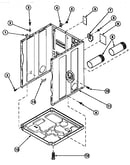 Cabinet, exhaust duct and base (ce4317l2/pce4317l2) (ce4317w2/pce4317w2) (ce8317w2/pce8317w2) (ce8407w2/pce8407w2) (ce8517w2/pce8517w2) (ce9207w2/pce9207w2) (cg8409w2/pcg8409w2) (le4217l2/ple4217l2) (le4217w2/ple4217w2) (le4317l2/ple4317l2) (le7101lb/ple7