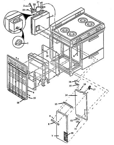 Oven cabinet