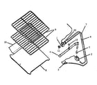Caloric RBP39AA0,5/P11417129NW pilot tubing and oven rack diagram