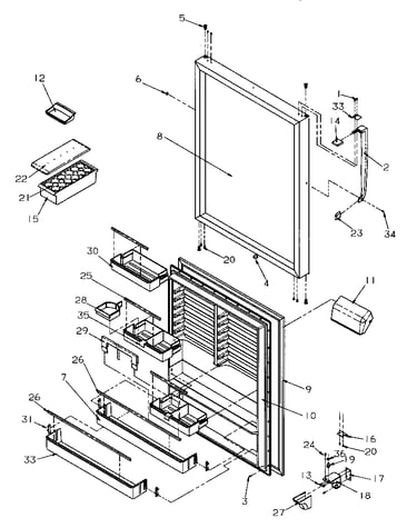 Refrigerator door