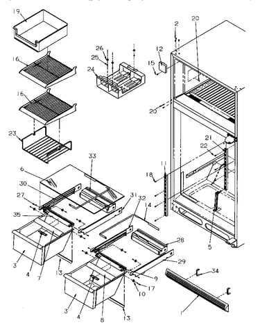 Cabinet shelving
