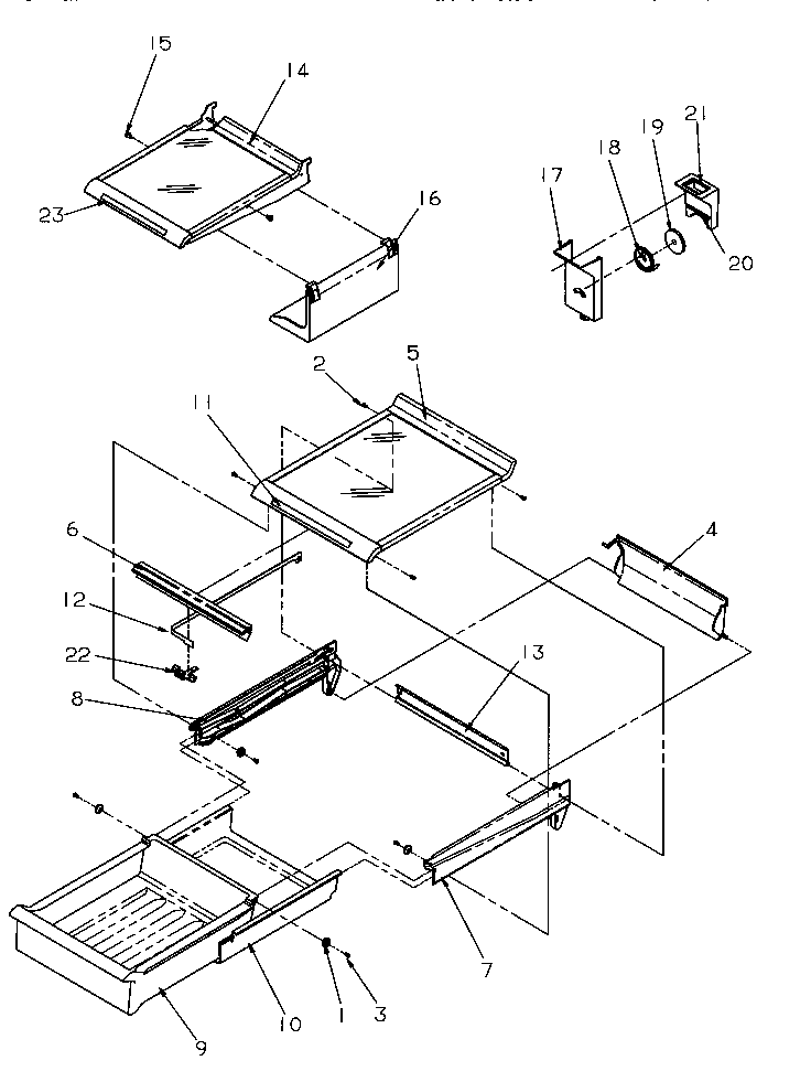 Cabinet shelving