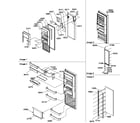 Amana SRDE27S3E-P1190602WE refrigerator door diagram