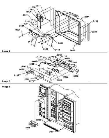 Ice & water cavity, electronic bracket, toe grille