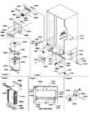 Drain system, rollers, and evaporator assy