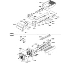 Amana SRDE27S3E-P1190602WE ice bucket auger and ice maker parts diagram