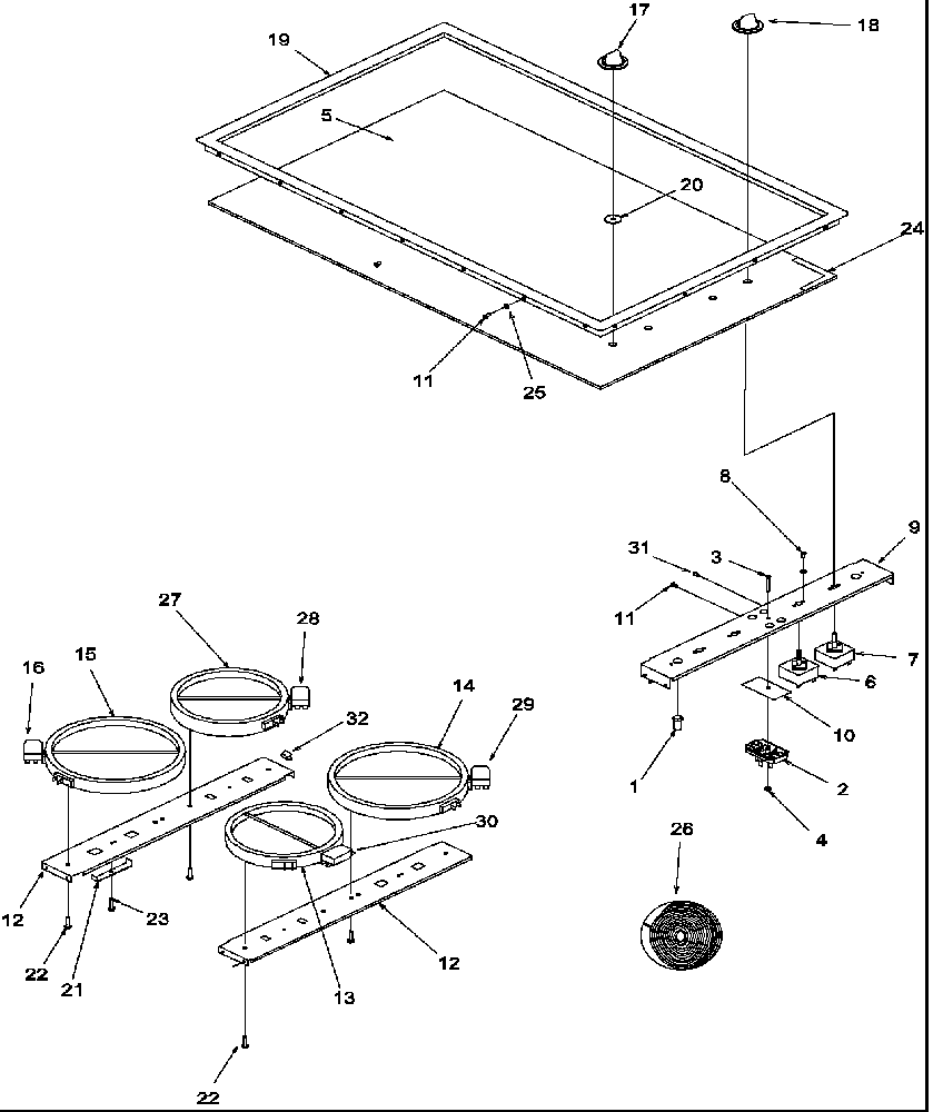 Cooktop assembly